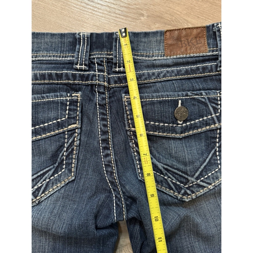 Buckle Women's Boot Cut Jeans - Dark Blue - Picture 8 of 10